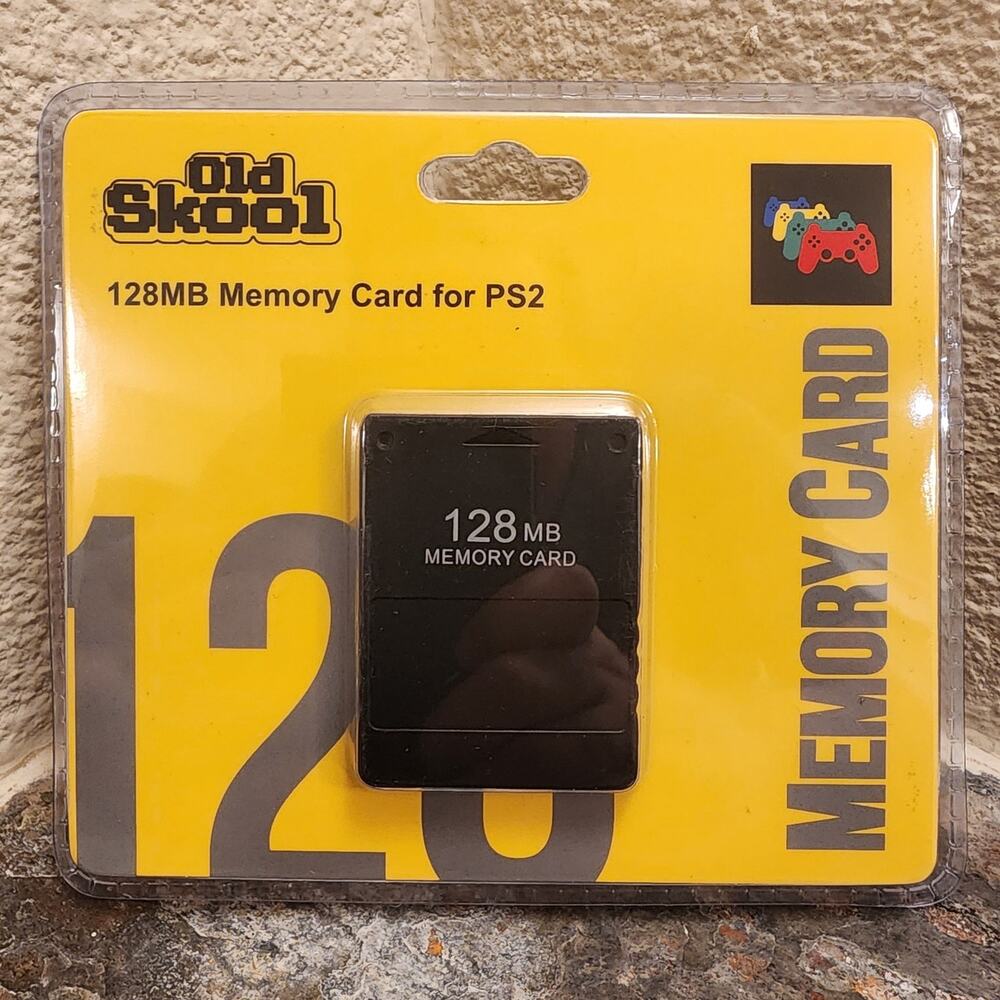 PS2 Memory Card 128MB (NEW) - PlayStation 2 - Old Skool